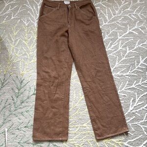 Brixton cotton utility wide leg high rise pants 27